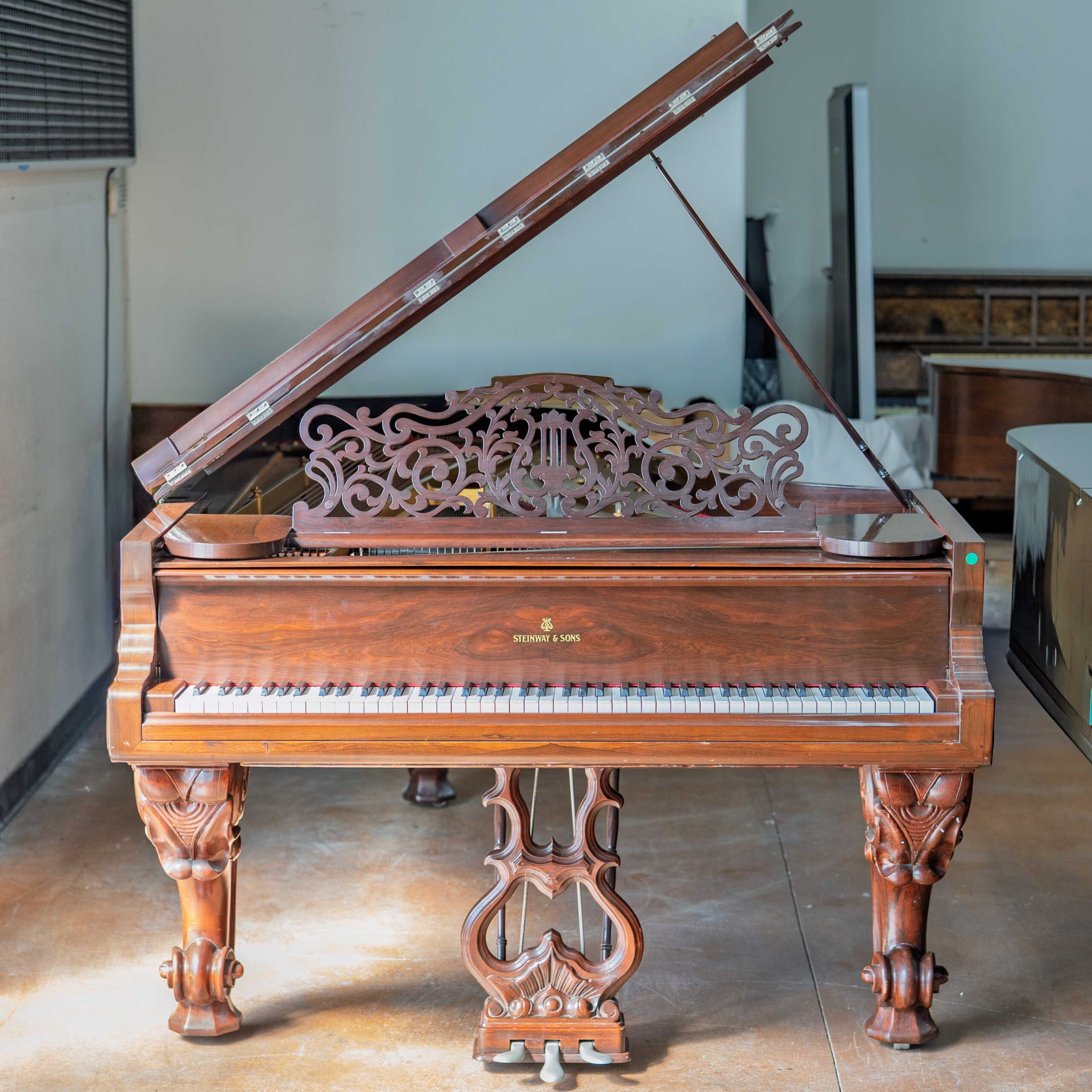 1875 Steinway & Sons Model D Concert Grand Piano Victorian Art Case