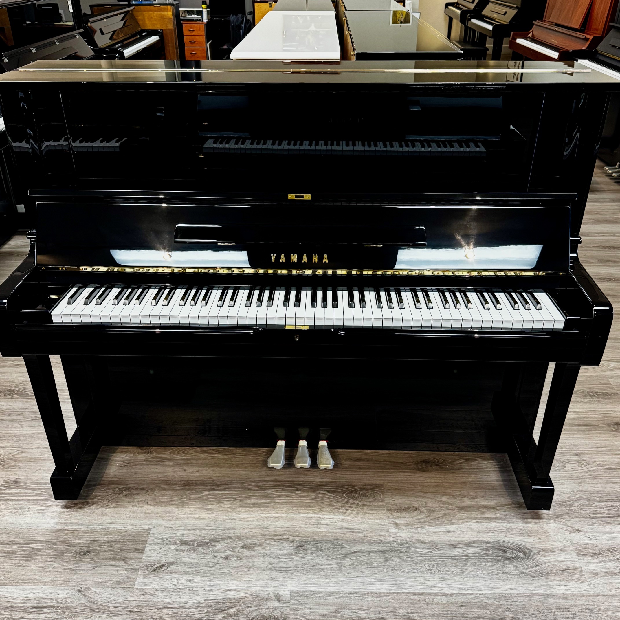 1982 Yamaha YUS Upright Piano Black Polish