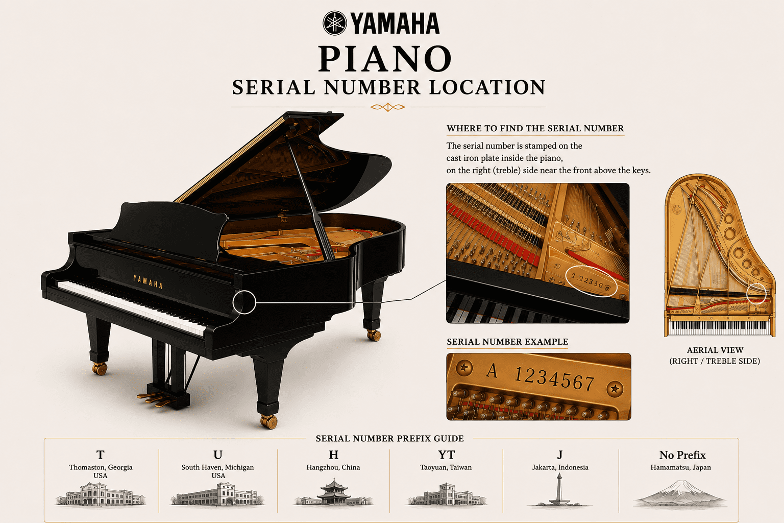 Yamaha Piano Serial Numbers: How to Tell When and Where Your Yamaha Piano Was Made